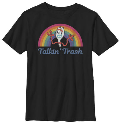 تي شيرت قوس قزح للأولاد من Toy Story Forky Talkin' Trash