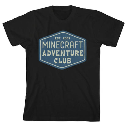 تي شيرت أسود للأولاد من Minecraft Adventure Club