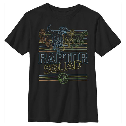 Boy's Jurassic World: Camp Cretaceous Retro Raptor Squad T-Shirt