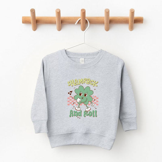The Juniper Shop Shamrock And Roll Youth Ultra-Soft Graphic Sweatshirt