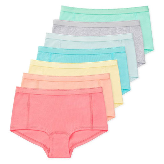 Lucky & Me Jamie Girls Performance Hipster Underwear Multiple Colors and Sizes (7-Pack)