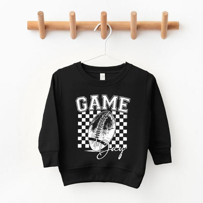 The Juniper Shop Retro Football Game Day Toddler Graphic Sweatshirt