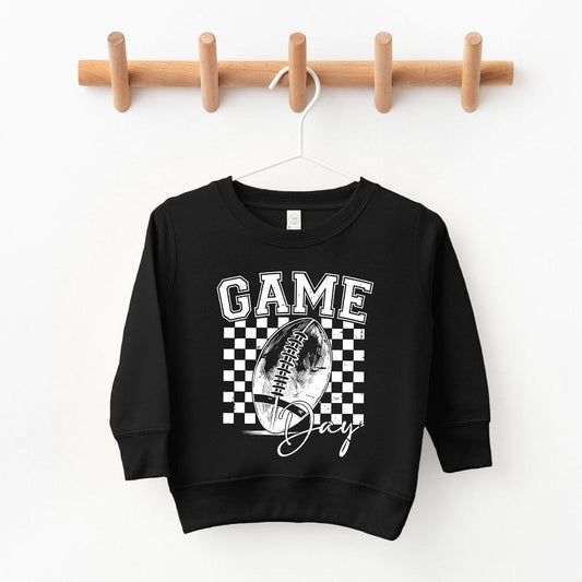 The Juniper Shop Retro Football Game Day Toddler Graphic Sweatshirt