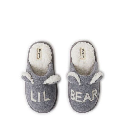 Dearfoams Kid's Casey Lil Bear Family Scuff Slipper