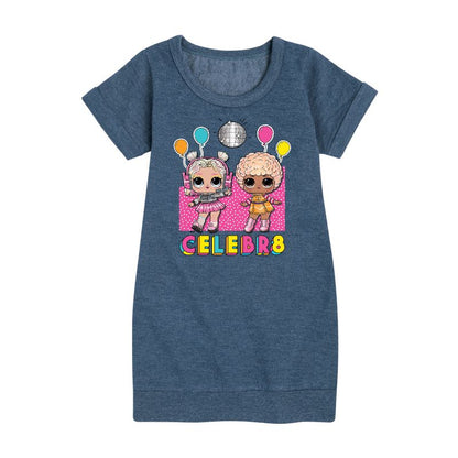 Girls' - LOL Surprise! - Celebr8 Graphic Short Sleeve Fleece Dress