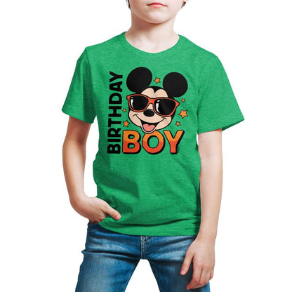Boys' - Disney - Mickey Birthday Boy Short Sleeve Graphic T-Shirt