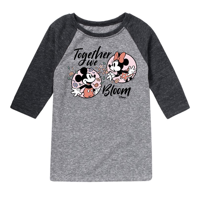 Boys' - Disney - Mickey & Minnie Raglan Graphic T-Shirt