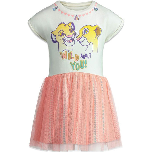 Disney Lion King Simba Nala Short Sleeve Dress