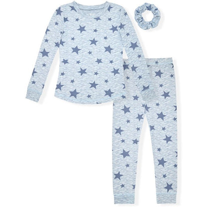 Sleep On It Girls 2-Piece Super Soft Jersey Long Sleeve Snug-Fit Pajama Set - Toddler Pajamas to Girls Pajama Sets