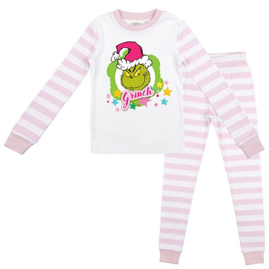 The Grinch Youth Girl Long Sleeve Holiday Pajama Set