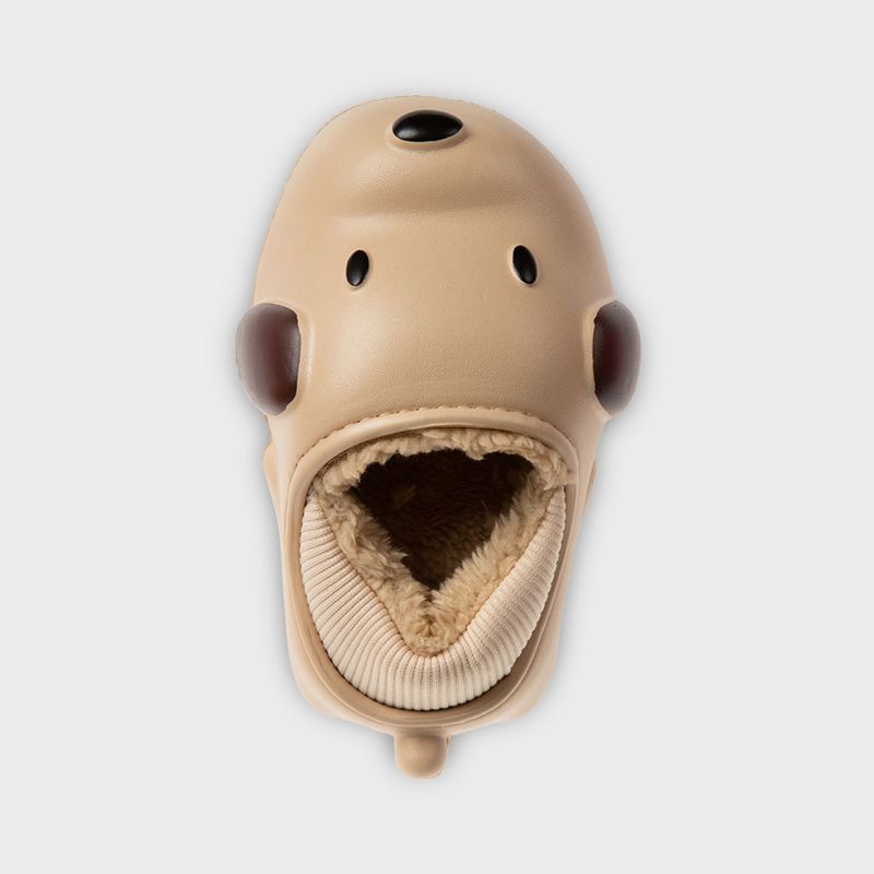 FOAMWALK Toddler Boy's Novelty Clogs with Faux Shearling and Fur Lining - Cute Shark and Dog Clogs for Toddler