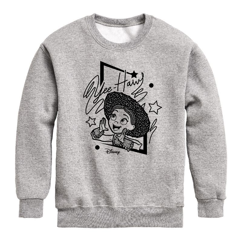 Boys' - Disney - Jesse Yeehaw Graphic Long Sleeve Fleece Sweatshirt