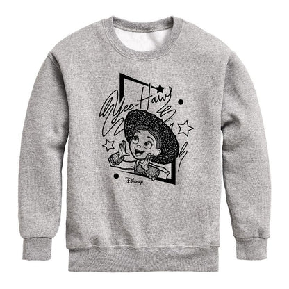 Boys' - Disney - Jesse Yeehaw Graphic Long Sleeve Fleece Sweatshirt