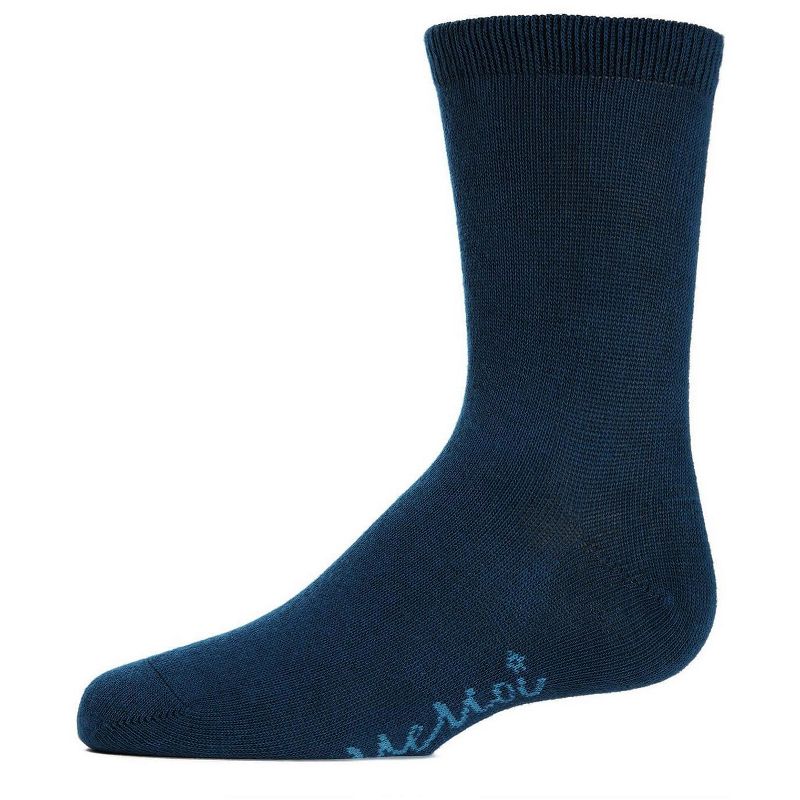 Memoi Kids' Basic Cotton Blend Crew Socks