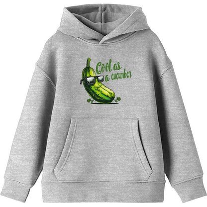 Cool As A Cucumber Humor Youth Long Sleeve Hoodie