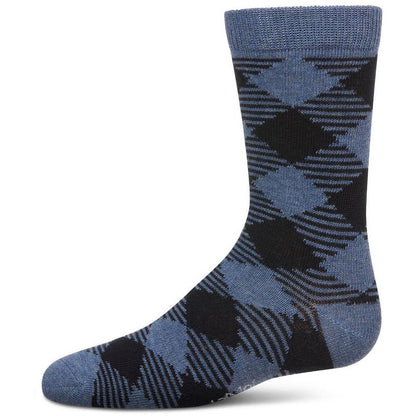 Memoi Boys' Argyle Crew Socks