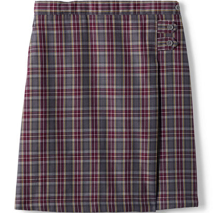 Lands' End School Uniform Kids Plaid A-line Skirt Below the Knee