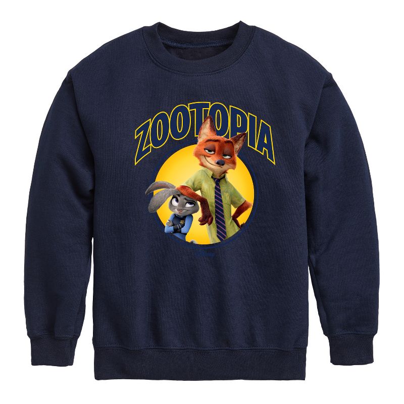 Boys' - Disney - Hopps & Wilde Graphic Long Sleeve Fleece Sweatshirt