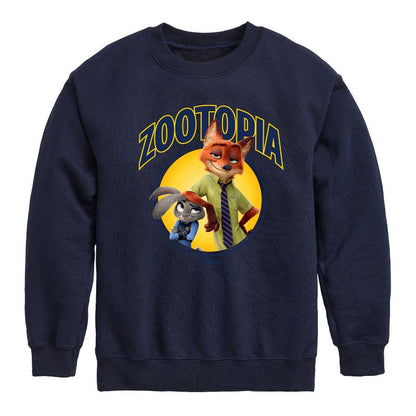 Boys' - Disney - Hopps & Wilde Graphic Long Sleeve Fleece Sweatshirt