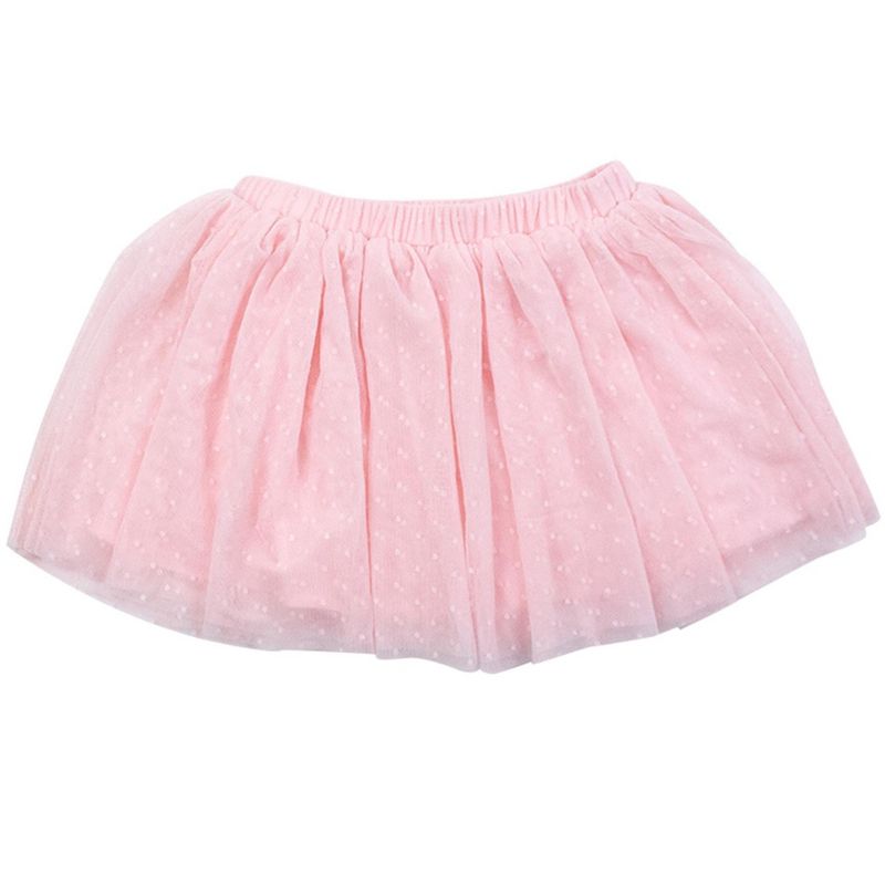 RuffleButts Girls Dotted Tulle Skirt