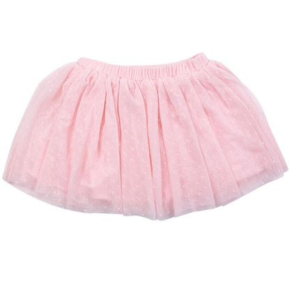 RuffleButts Girls Dotted Tulle Skirt
