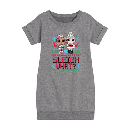 فستان صوف بأكمام قصيرة من تصميم "سليغ وات" للفتيات - مفاجأة لول!