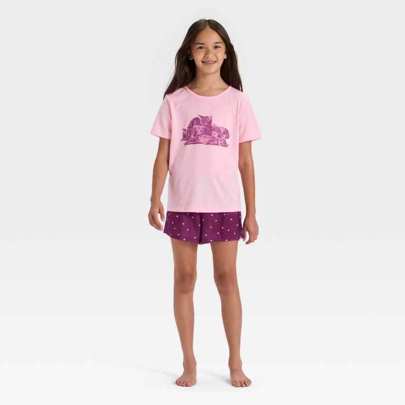 Girls' 2pc Short Sleeve Pajama Set - Cat & Jack™