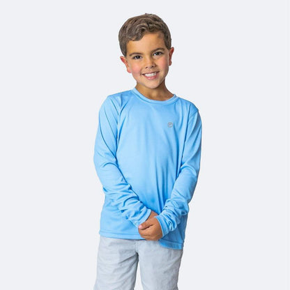 قميص سباحة Vapor Apparel Youth UPF 50+ للحماية من أشعة الشمس فوق البنفسجية بأكمام طويلة وواقي من الطفح الجلدي