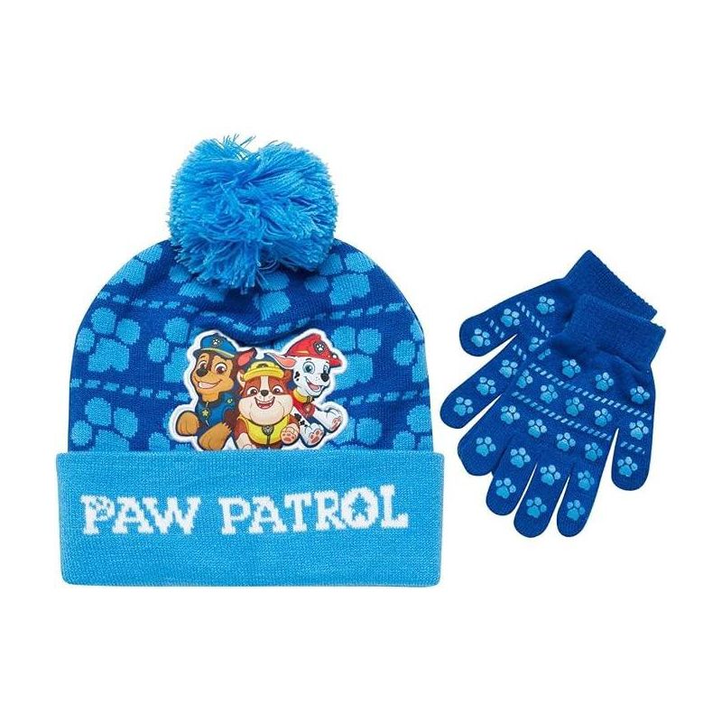 Paw Patrol Boys Winter Hat and Mitten or Glove Set, Kids Ages 2-7