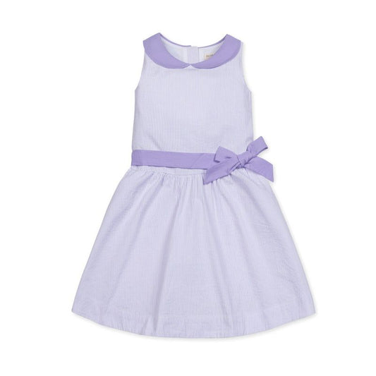 Hope & Henry Girls' Peter Pan Collar Seersucker Dress, Kids