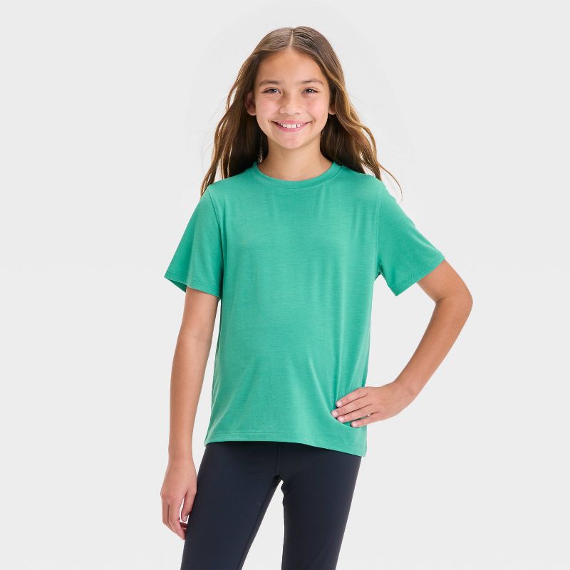 Girls' Short Sleeve Gym T-Shirt - All In Motion™