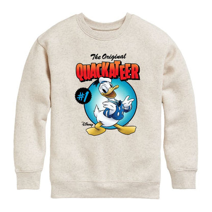 Boys' - Disney - Quackateer Graphic Long Sleeve Fleece Sweatshirt