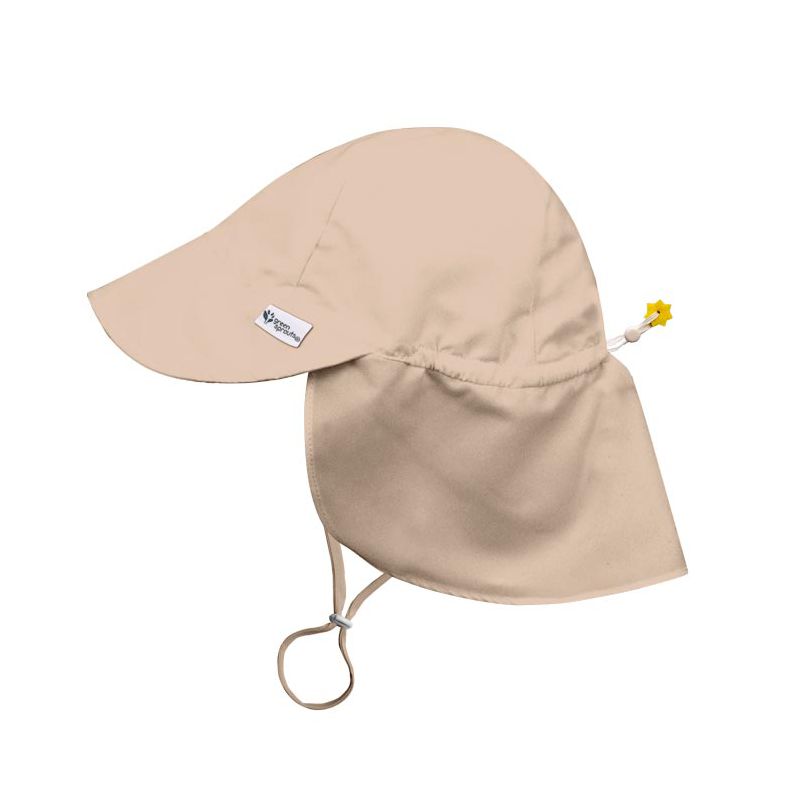 قبعة Green Sprouts Eco Flap للأطفال الصغار بعامل حماية من أشعة الشمس فوق البنفسجية 50+