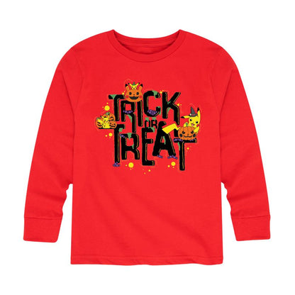 تي شيرت جرافيكي بأكمام طويلة مطبوع عليه "بوكيمون" للأولاد