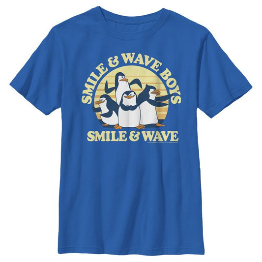 Boy's Madagascar Penguins Smile & Wave T-Shirt