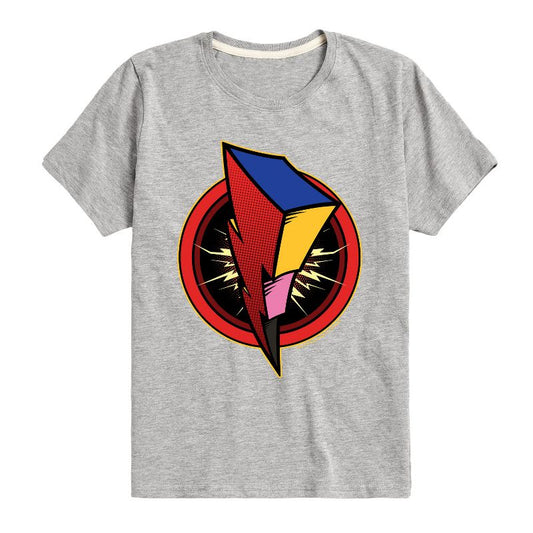 Boys' - Power Rangers - Bolt Logo Short Sleeve Graphic T-Shirt