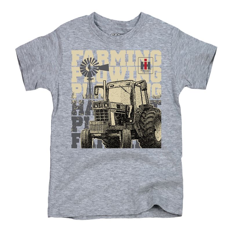 Boys' - Case IH - Farming Plowing Playing Short Sleeve Graphic T-Shirt