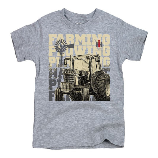 Boys' - Case IH - Farming Plowing Playing Short Sleeve Graphic T-Shirt