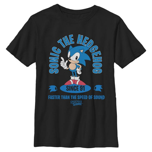 Boys Sonic the Hedgehog Faster Than the Speed of Sound T Shirt
