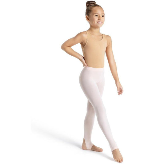 Capezio Ultra Soft Self Knit Waistband Stirrup Tight - Girls & Toddler