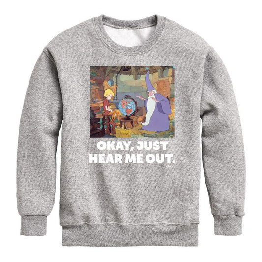 Boys' - Disney - The Sword And The Stone Graphic Long Sleeve Fleece Sweatshirt