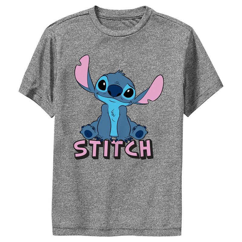 Boy's Lilo & Stitch Sitting Cute Stitch Performance Tee