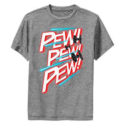 تي شيرت أداء TIE Fighter Pew Pew Pew للأولاد من Star Wars: A New Hope
