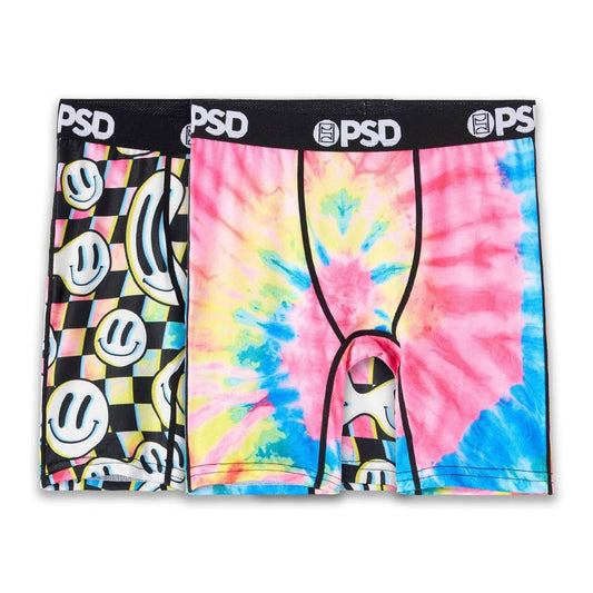 PSD 2pk 'Happy Dye & Smiley' Boxer Briefs Underwear
