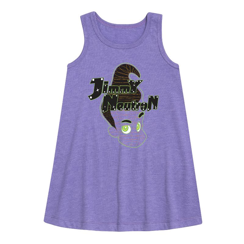 Girls' - Jimmy Neutron - Gotta Blast Graphic Sleeveless Aline Dress