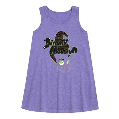 Girls' - Jimmy Neutron - Gotta Blast Graphic Sleeveless Aline Dress