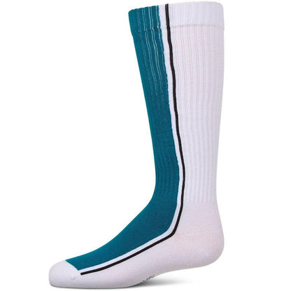 Memoi Girls Color Block Stripe Stretch Cotton Knee Sock