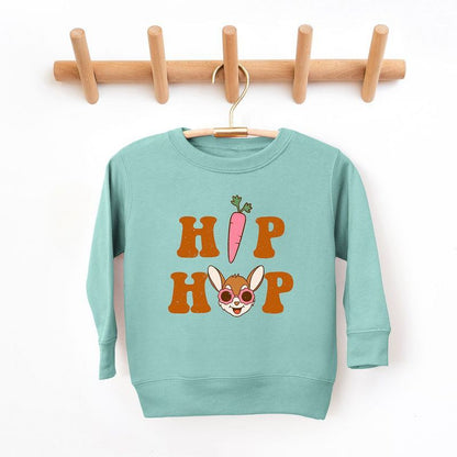 The Juniper Shop Hip Hop Bunny With Glasses Toddler Graphic Sweatshirt