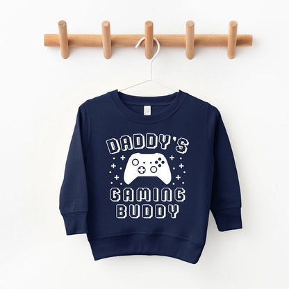 The Juniper Shop Daddy's Gaming Buddy Toddler Graphic Sweatshirt