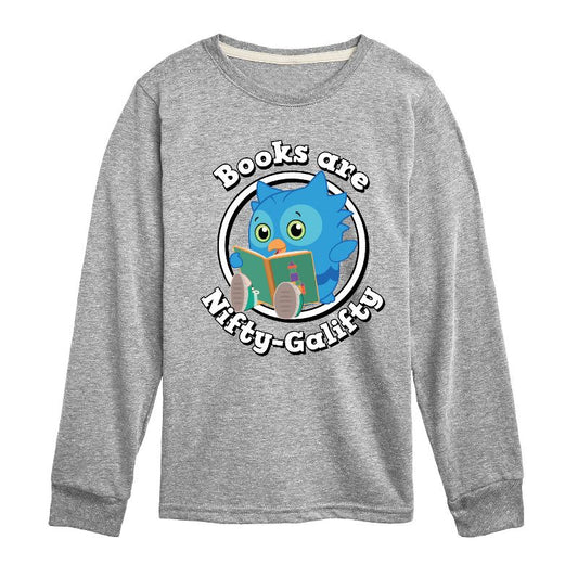 Boys' - Daniel Tiger - Books Are A Hoot Long Sleeve Graphic T-Shirt